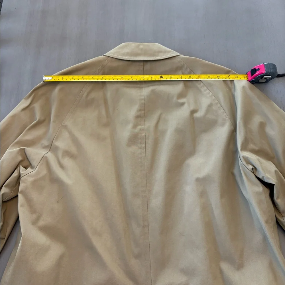 Vintage London Fog Clipper Mist All‎ Weather Trench Coat Mens 42 Zip Out Liner